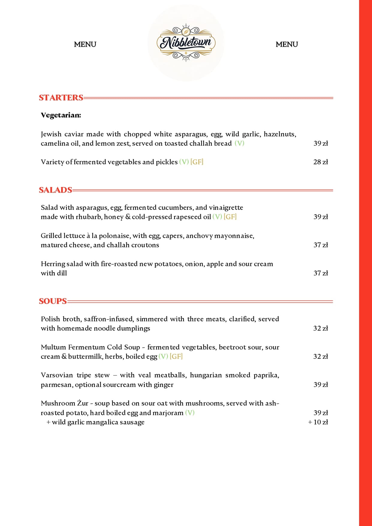 Menu NIBBLETOWN – strona 7