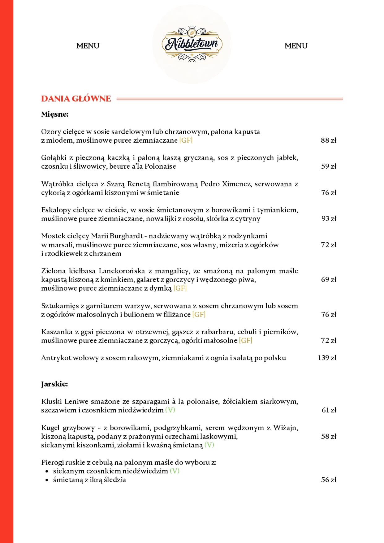 Menu NIBBLETOWN – strona 8